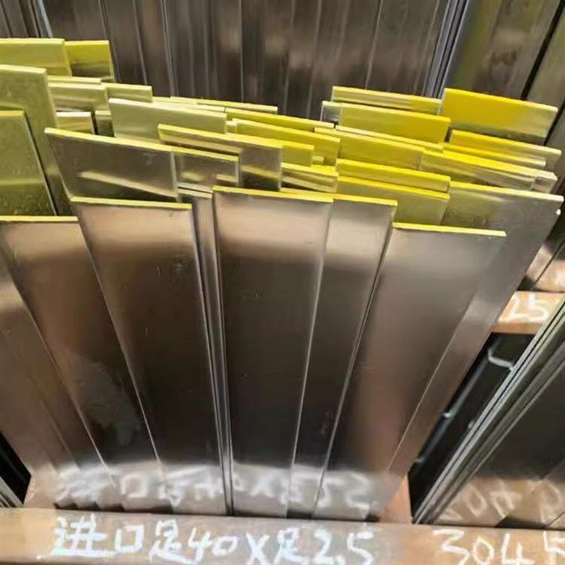 304/201不锈钢扁铁光面扁钢双面抛光面钢条实心方钢拉丝6米可订做