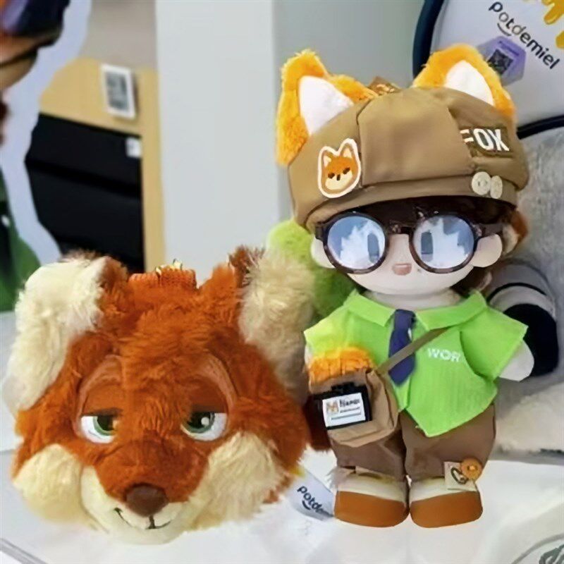 周可可娃衣周深棉花娃娃衣服10cm娃服疯狂动物城的狐狸狐尼克套装