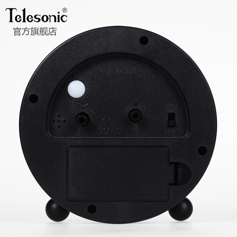 TELESONIC/天王星现代简约钟表静音床头钟小学生儿童卧室懒人闹钟