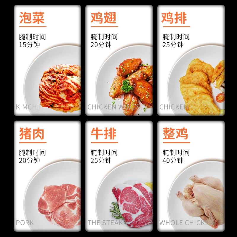 腌制机商用滚揉小型炸鸡汉堡店设备全套不锈钢电动食品搅拌腌肉机图片