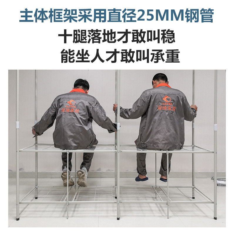折叠免安装布衣柜简易衣柜挂衣柜钢管加粗加固家用套布拉链全封闭