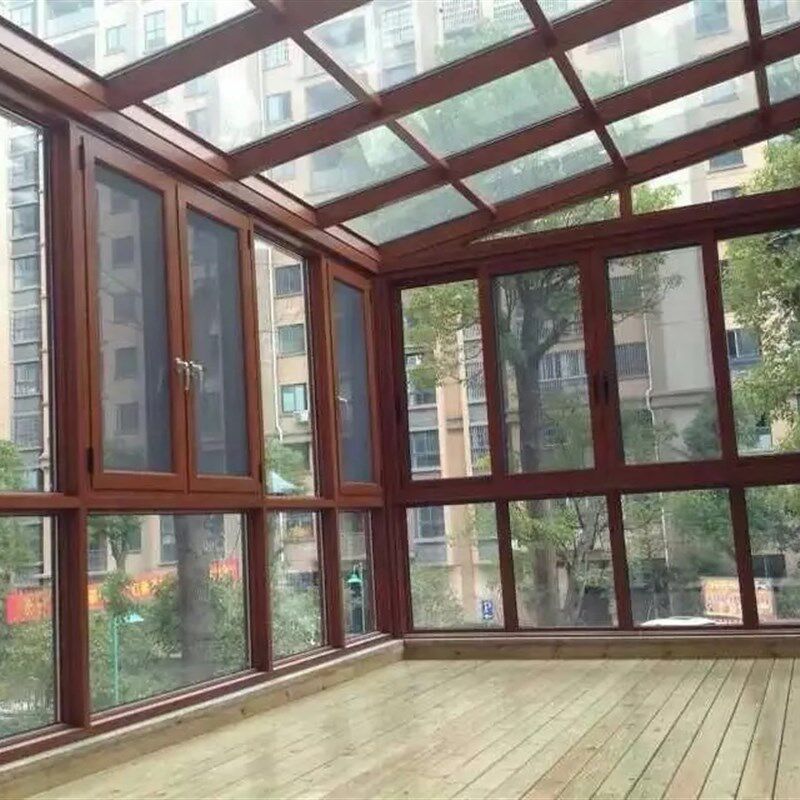 深圳铝合金不锈钢夹胶钢化玻璃耐力板温室屋顶露台雨棚封阳台
