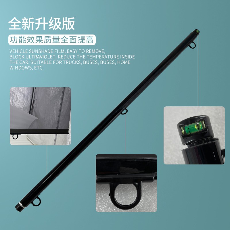 货车大巴车客车伸缩式遮阳膜防晒隔热太阳膜汽车前挡风玻璃遮阳帘