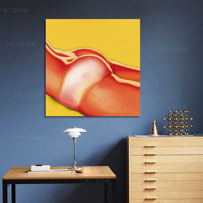 拉尔夫《晒伤背面》波普风人物装饰画玄关卫生间样板房挂画无框画