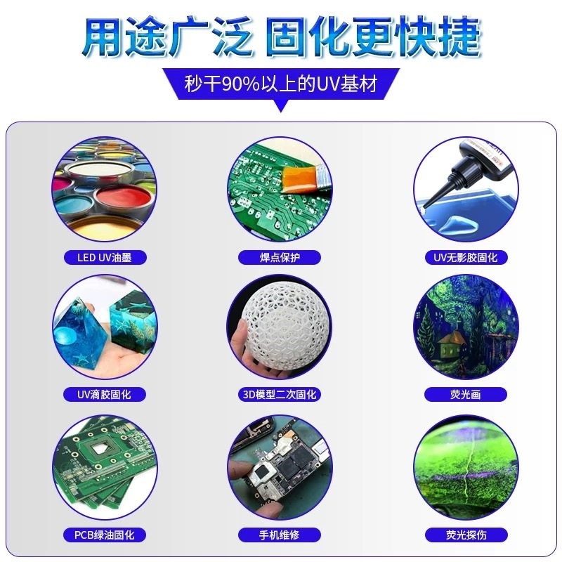 传送带紫外线LED固化灯UV无影胶大功率UV固化灯365波长395nm