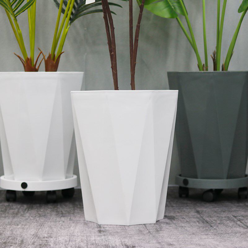 塑料花盆轻奢高级感发财树盆景虎皮兰蝴蝶兰专用室内大型绿植花盆