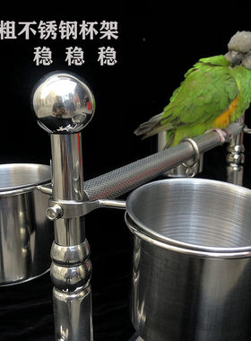鹦鹉不锈钢站架和尚亚历山大牡丹虎皮小金太阳鸟架玄凤小菲栖息架