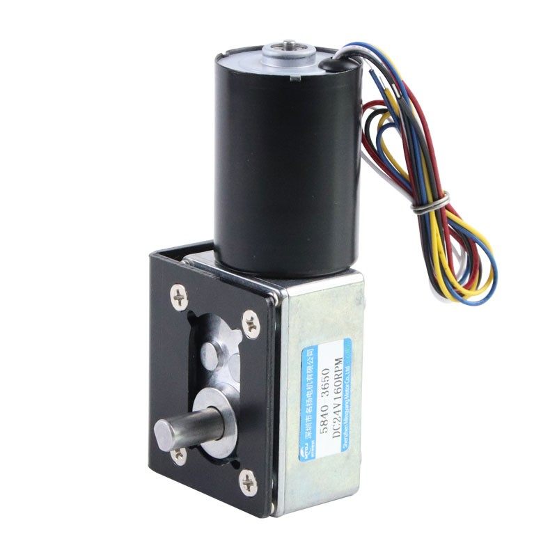 调速无刷直流减速电机12v24v 直角5840-3650低速大扭力微小型马达