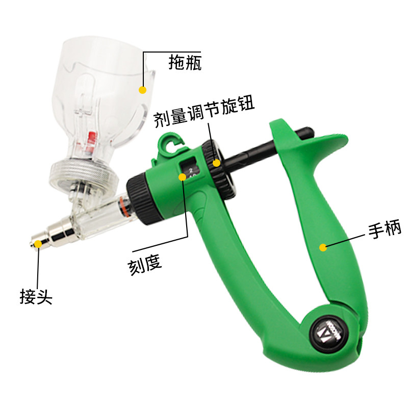 荷兰进口养殖兽用连续注射疫苗针器自动可调高端猪鸡鸭羊用注射器