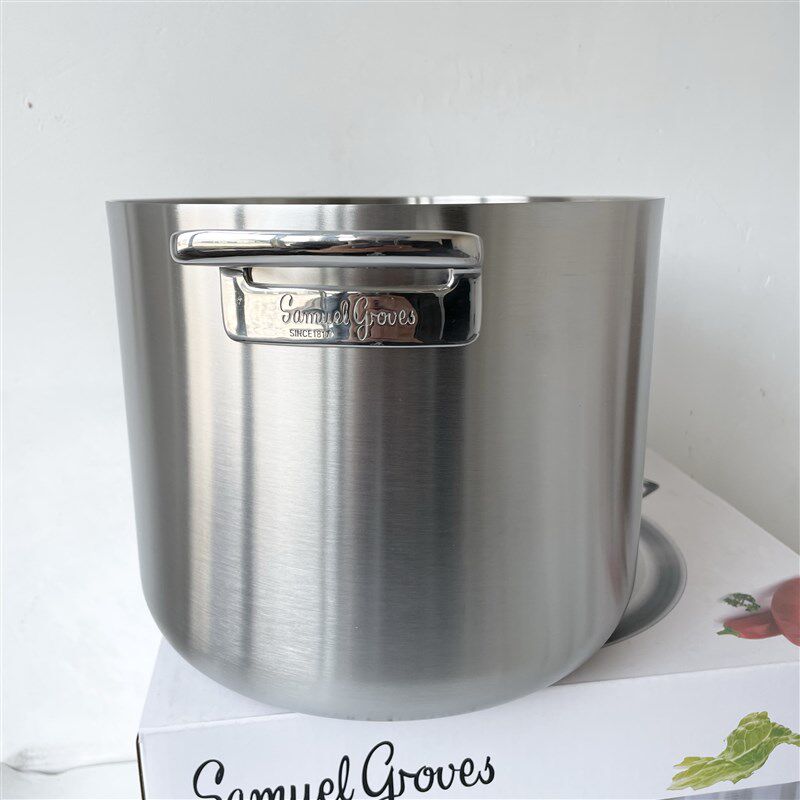 英国百年厨具品牌Samuel Groves深汤锅 18-10不锈钢高锅炖煮锅9L