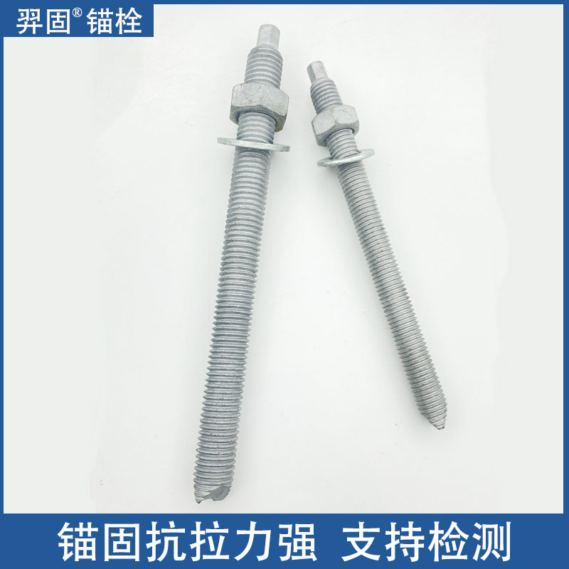 热镀锌化学螺栓高强度热浸锌倒锥形化学锚栓膨胀螺丝M12M16M20M24