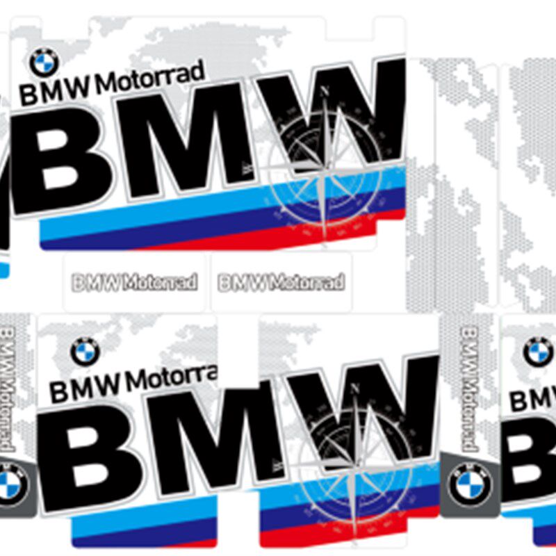 BMWC400GT/C400X摩托车尾箱贴纸反光防水防晒贴画边箱贴