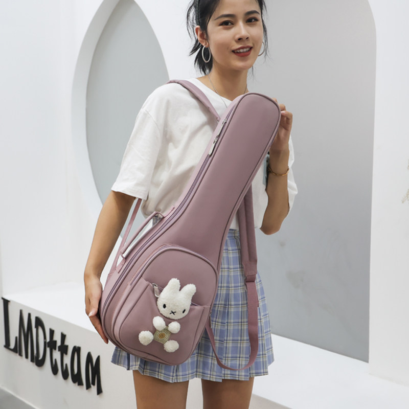 尤克里里琴包23寸24寸可爱加厚双肩乌克丽丽包ukulele琴包防泼水
