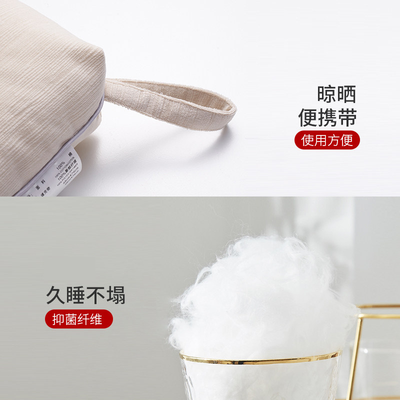 小枕头便携式枕头旅行枕折叠小号迷你午睡枕出差便携收纳方便携带
