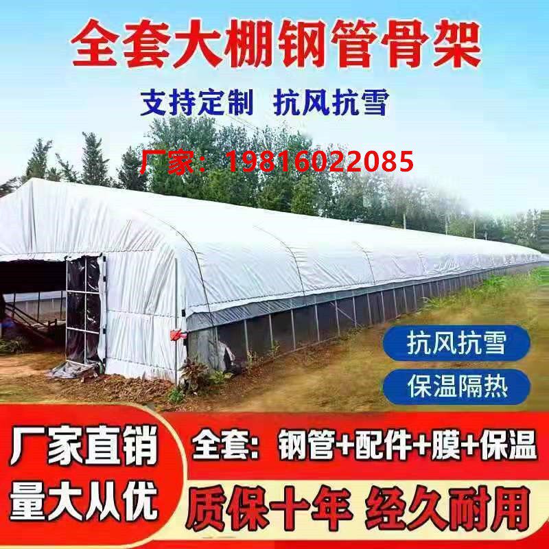 养殖大棚全套猪牛羊鸡鸭鹅养殖大棚骨架钢管家用食用菌温室大棚