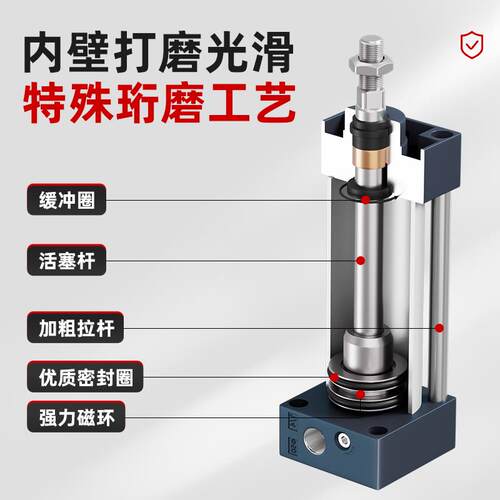 标准气缸大推力小型气动SC32/40/50/63/80/100*125X450X700X900-S