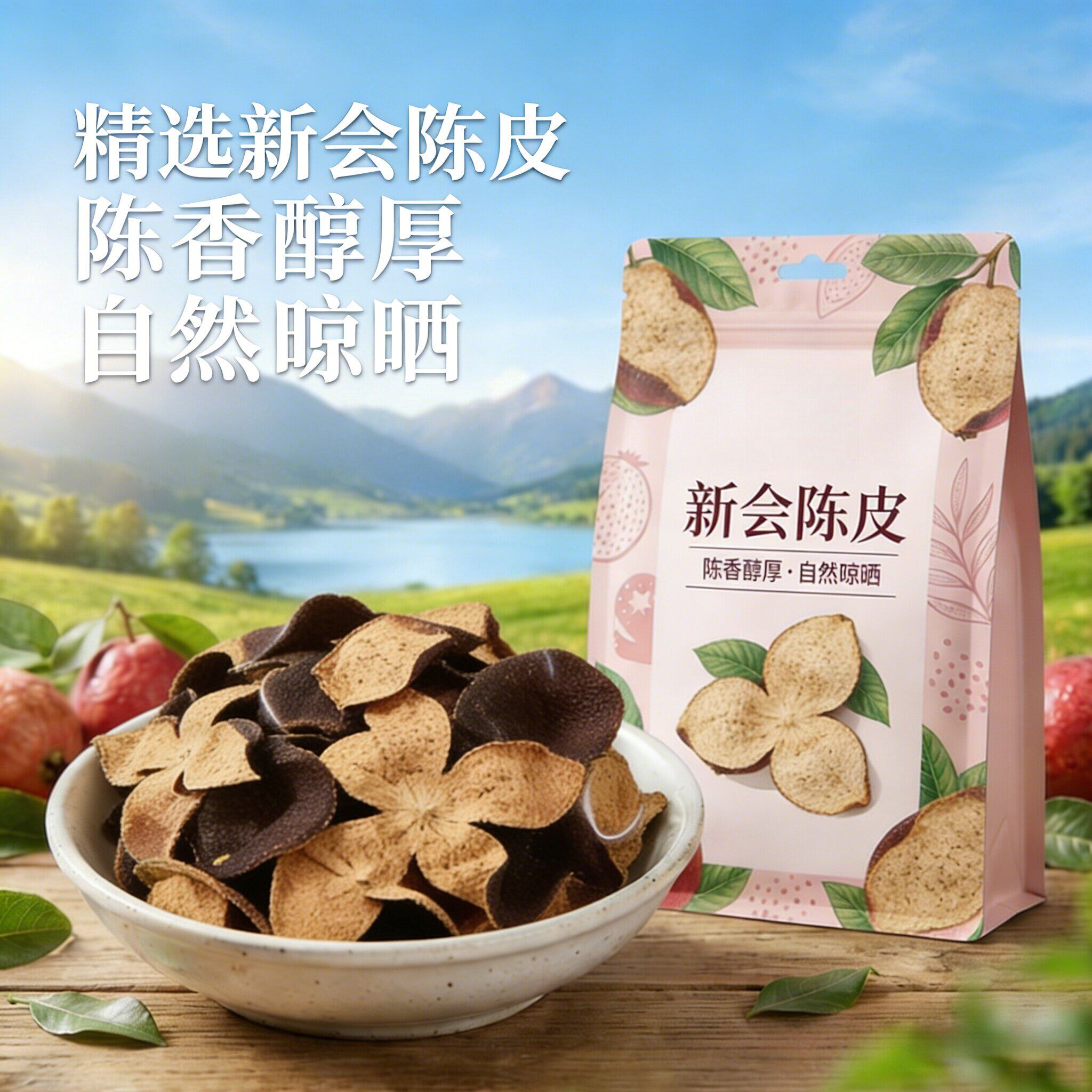 央妈推荐新会正宗陈年老陈皮批发泡水调味煲汤新会陈皮中药材干货