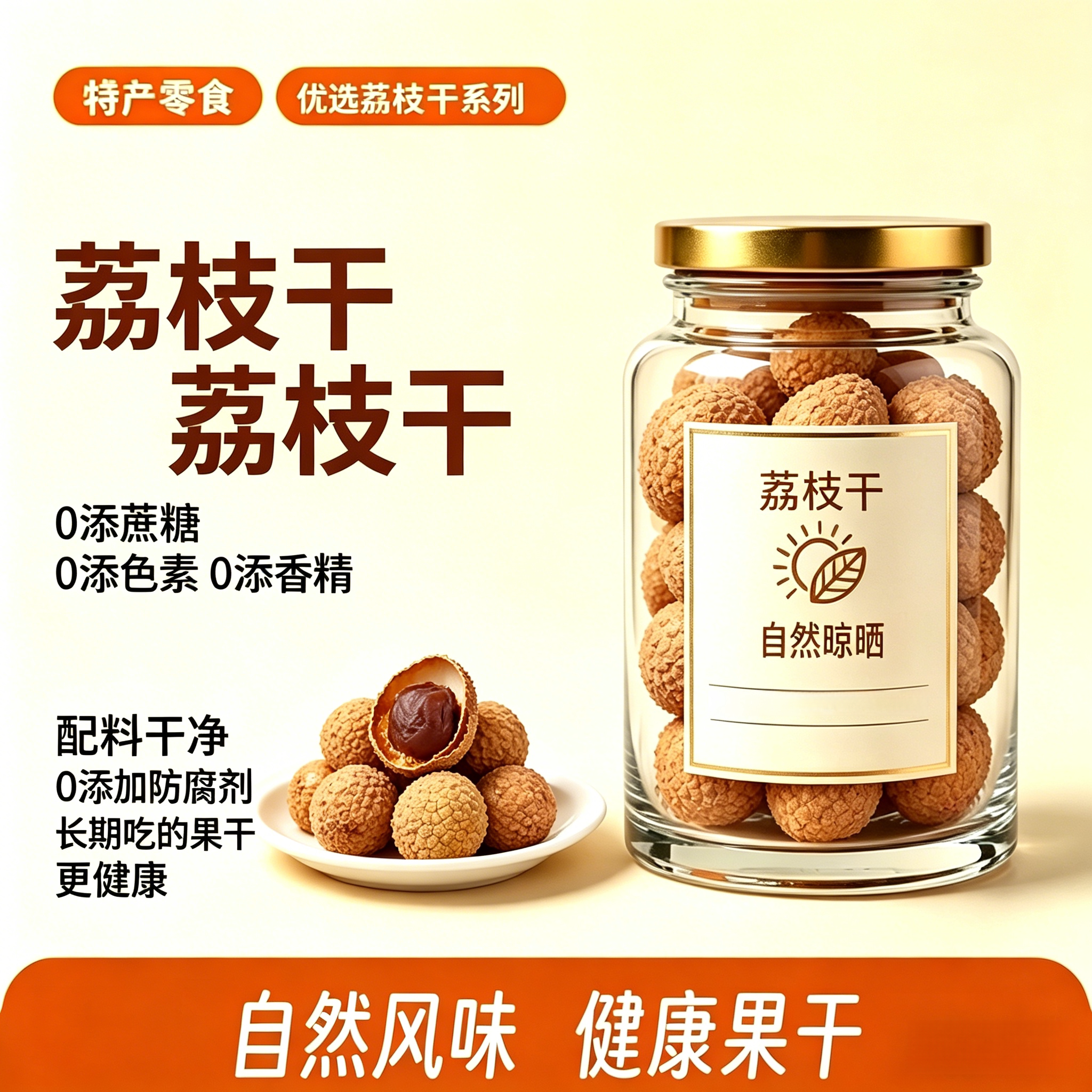 央妈推荐荔枝干荔枝肉干广东新货新鲜干荔枝核小肉厚官方旗舰店