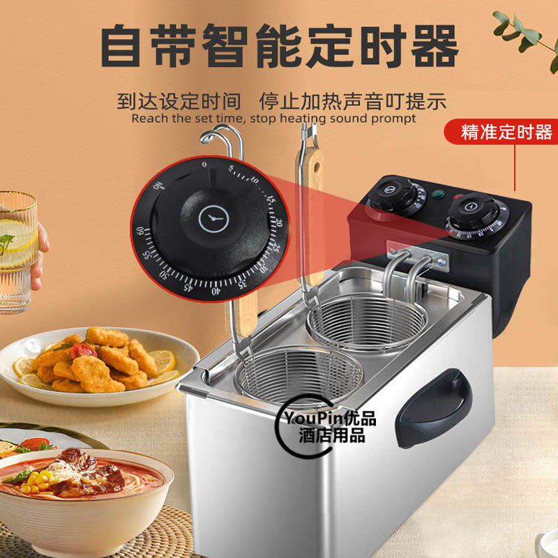 商用煮面 面锅小型煮面 面炉家用台式两孔不锈钢煮饺煮面 面机多