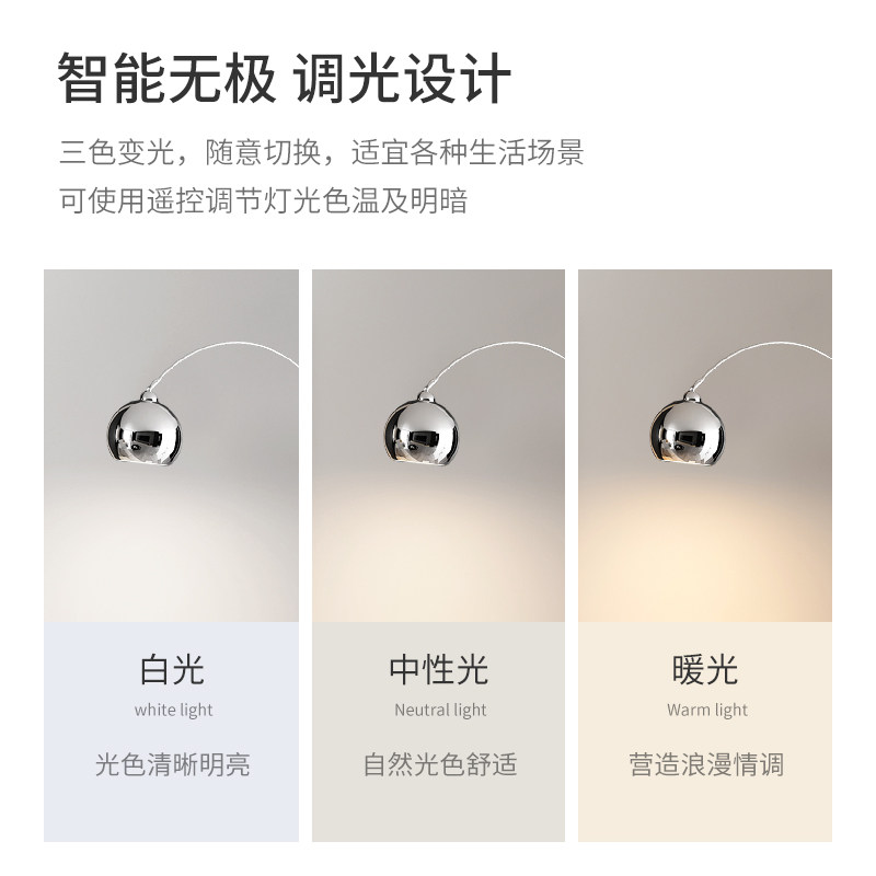 设计师轻奢落地灯高级感现代简约钓鱼灯极简客厅沙发旁边立式地埋