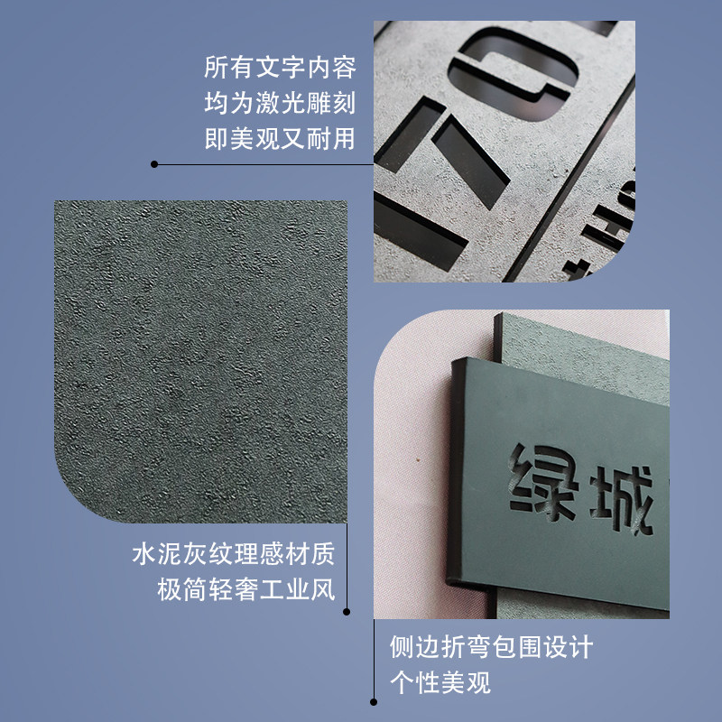 高端门牌别墅楼号牌挂牌门号牌创意家用住宅现代定制小区号码牌子