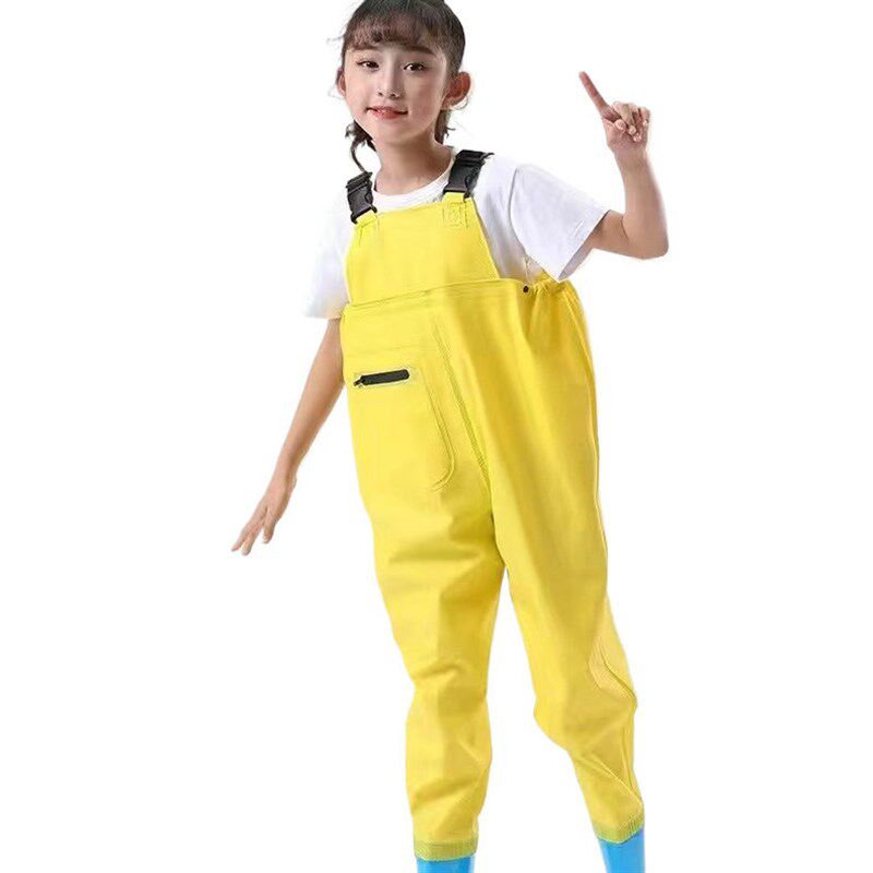 儿童下水裤雨衣连体套装全身雨裤女童幼儿园分体男赶海防水探险服