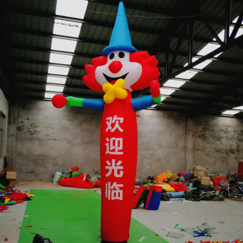 小丑气模卡通拱门开业充气庆典空中舞星气模人气球广告招手气模人