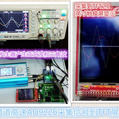 AD9238 AD9226 高速AD 12bit 双通道高速AD模块 FPGA控制 开发板