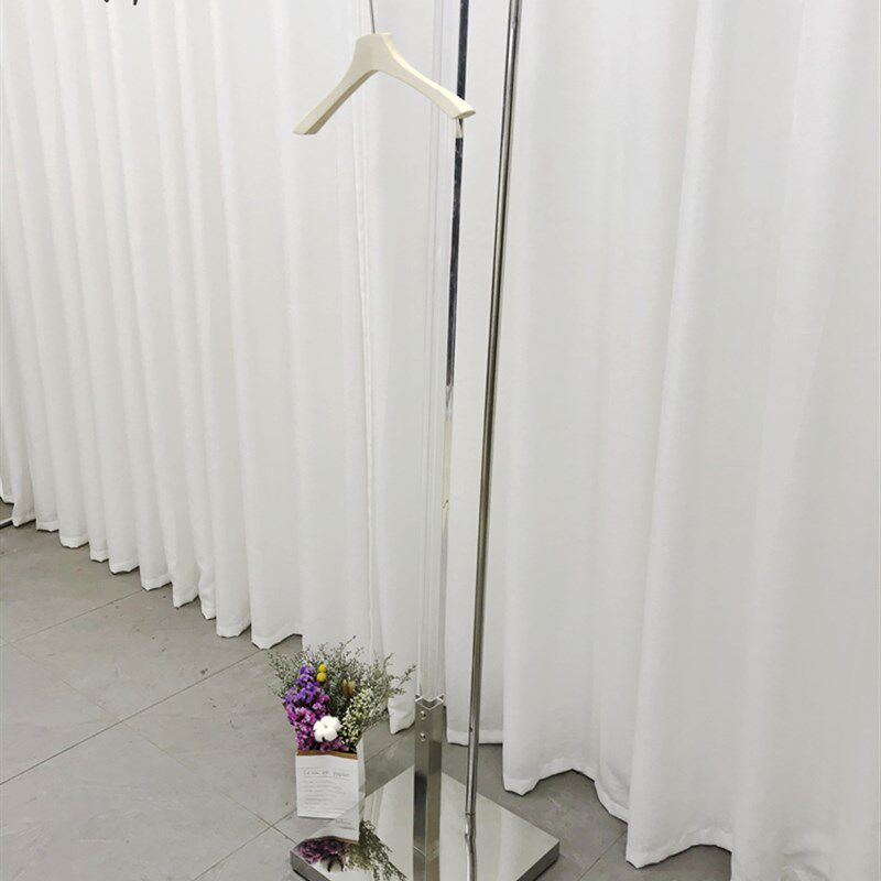 服装展示架女装店挂衣服架子亚克力落地架水晶中岛架不锈钢陈列架