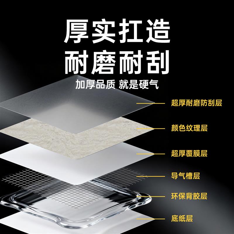 微水泥岛台餐桌贴膜石材纹岩板厨房贴纸洞石桌面哑光灶台面改色膜
