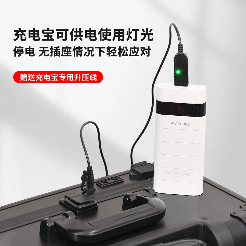 化妆箱专业跟妆师拉杆带灯隐藏支架22寸24寸化妆师专用收纳工具箱