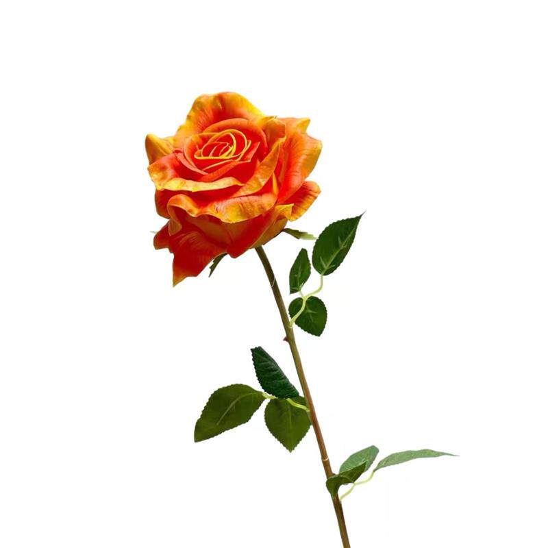 仿真pu手感保湿高档轻奢玫瑰花假花装饰花客厅插花摆设花摄影花束