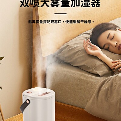 加湿器双喷充电小型迷你房间宿舍学生办公室桌面工位无线空气保湿