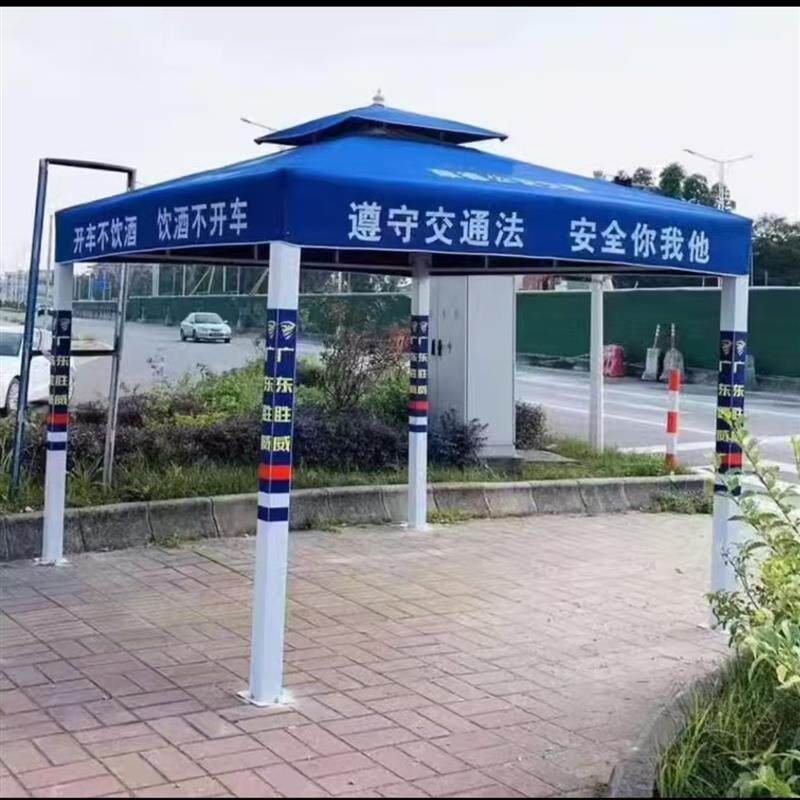 户外凉亭帐篷小木屋庭院花园农家乐遮阳雨棚室外铁艺亭子四角帐篷