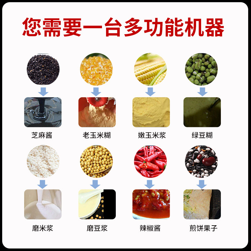 商用电动石磨豆浆机家用打米浆机豆腐机肠粉机小型磨浆机早餐店用