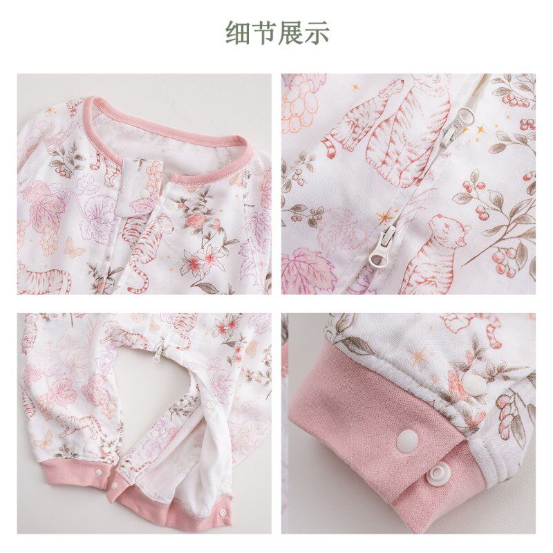 【详情优惠】安旦婴幼儿分腿睡袋四季通用款竹棉纱布婴儿睡袋