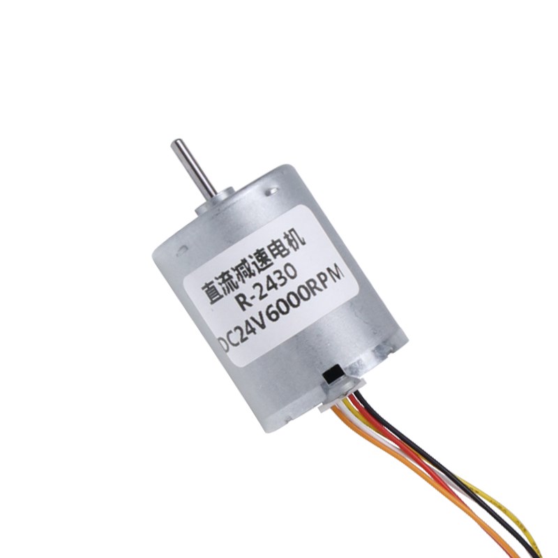 无刷直流高速电机12V24V大功率R-2430可调速正反转微型电动小马达