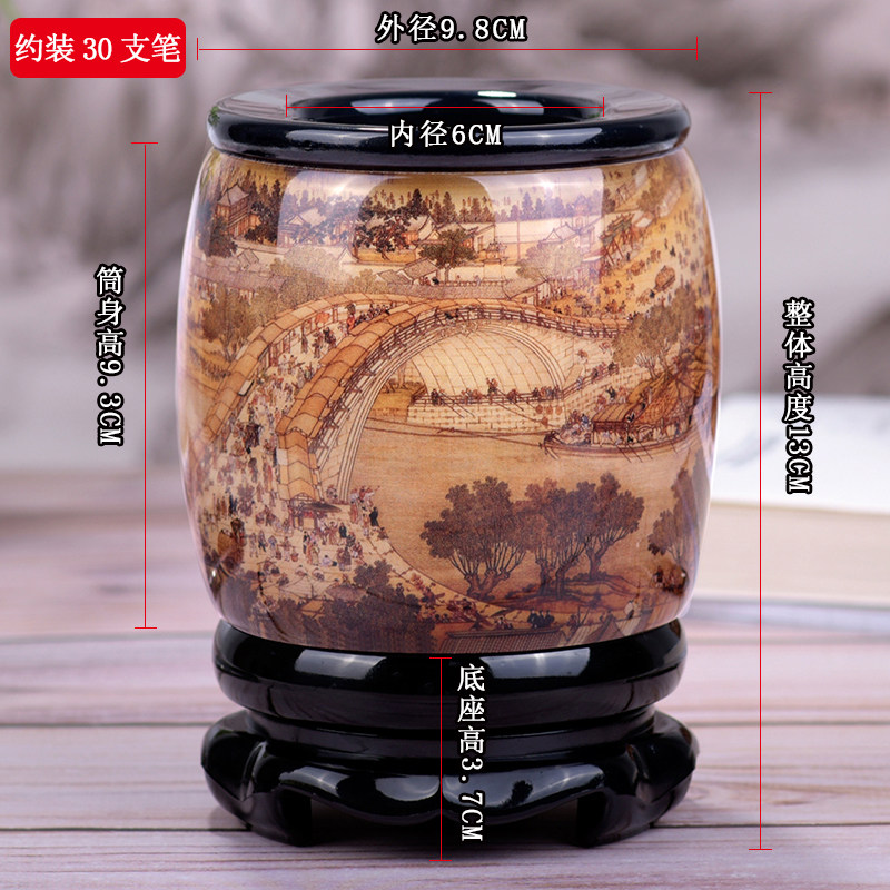 办公室旋转笔筒个性简约桌面创意摆件高档轻奢高级感毕业礼物定制