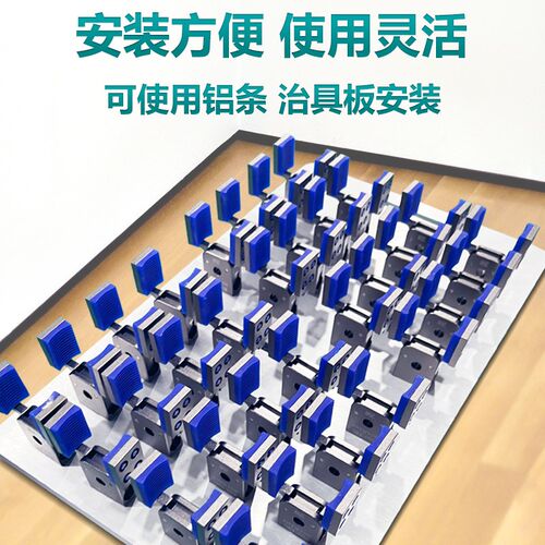 机械手拇指夹具气动加宽小夹子Mini-ERG迷你小夹爪带硅胶垫水口夹