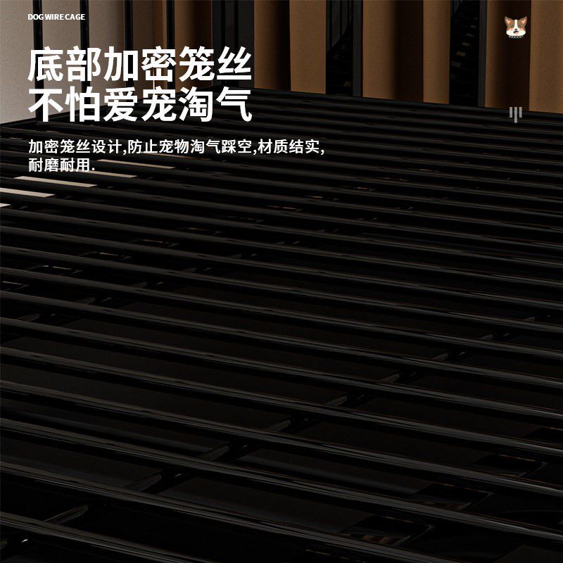 狗笼子中大型犬小型犬狗笼金毛拉布拉多加粗铁笼子室内狗房子