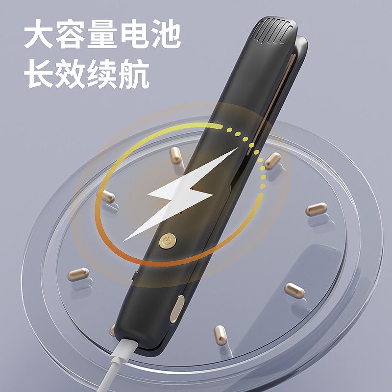 无线玉米须夹板垫发根高颅顶内蓬松夹头发波浪麦穗玉米烫充电夹板