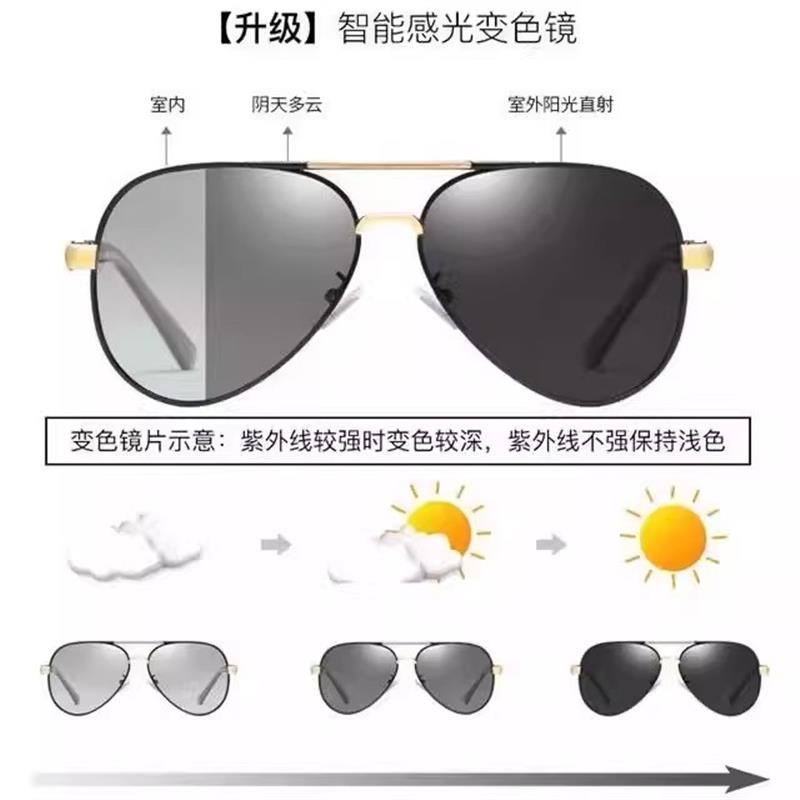 太阳镜男士清偏光司机驾驶开车专用眼镜男墨镜潮日夜两用变色镜