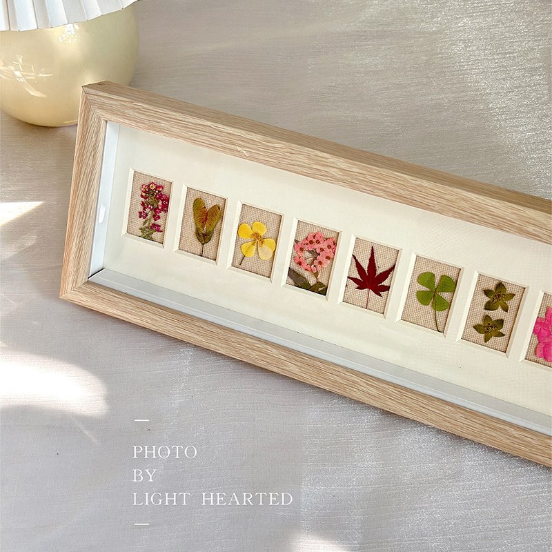 永生花干花压花植物标本覆古相框家居摆件装饰画壁挂手作生日礼物