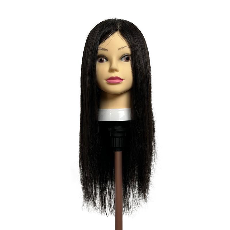 百分之八十五真发20寸混合发头模剪发染色专用通用模特头美发头模