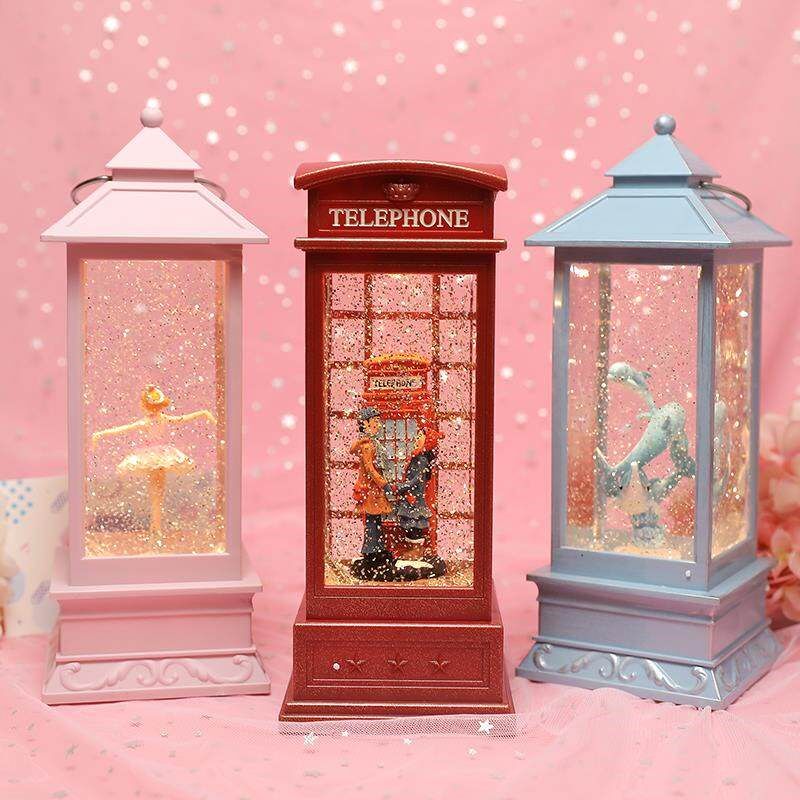 儿童音乐盒八音盒儿童可旋转水晶球女童女生女孩生日礼物摆件飘雪