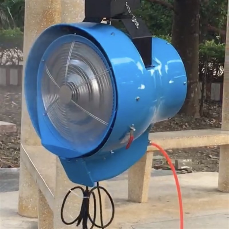 大型车间降温设备工业用加湿器工厂房喷雾风扇除尘雾化离心吹尘器