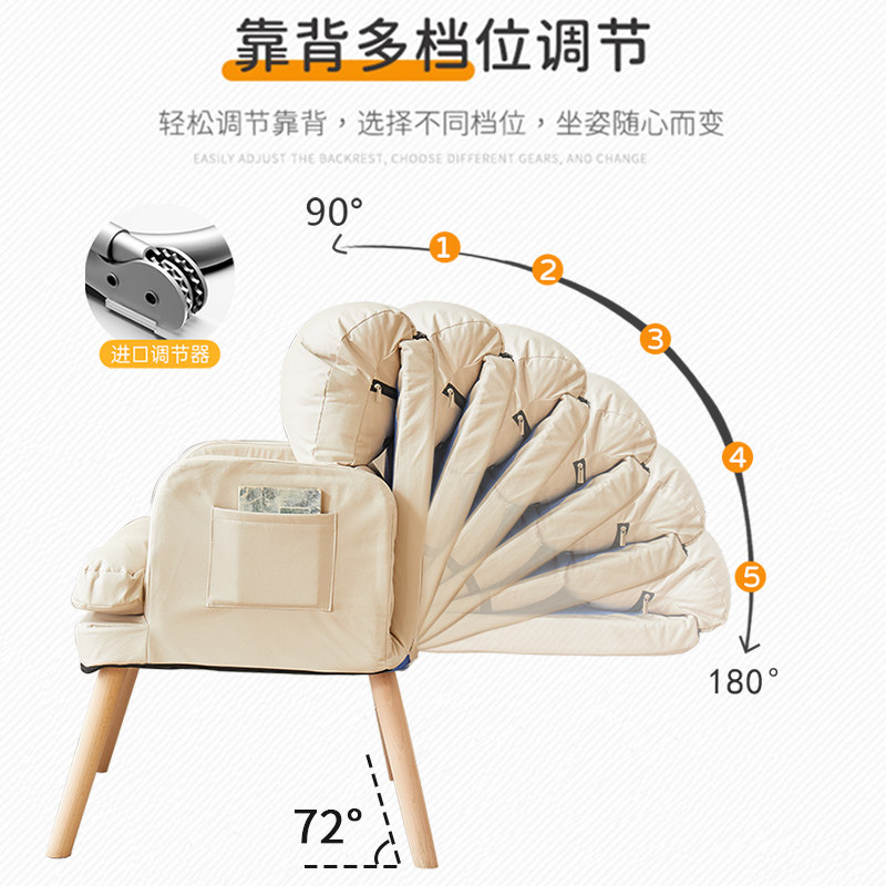 躺椅午休折叠沙滩椅阳台家用休闲靠背椅子电脑椅两用懒人沙发睡椅