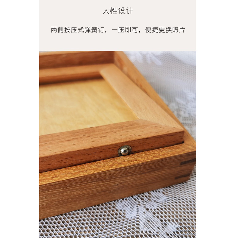 儿童成长相框宝宝周岁纪念生日礼物摆台创意画框洗照片实木像框