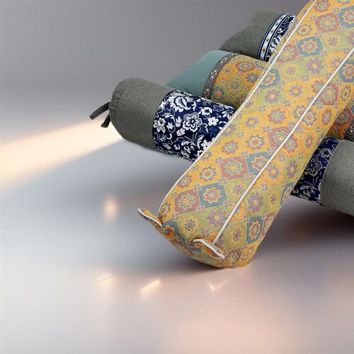 专用枕艾草枕颈椎枕头枕缓解疲劳枕头硬成人护颈修复圆形助睡眠枕