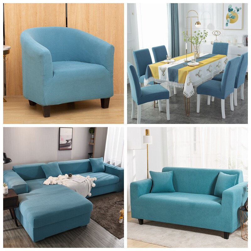 半圆单人沙发套罩全包万能套垫巾盖布休闲单座弧形儿童小沙发椅套